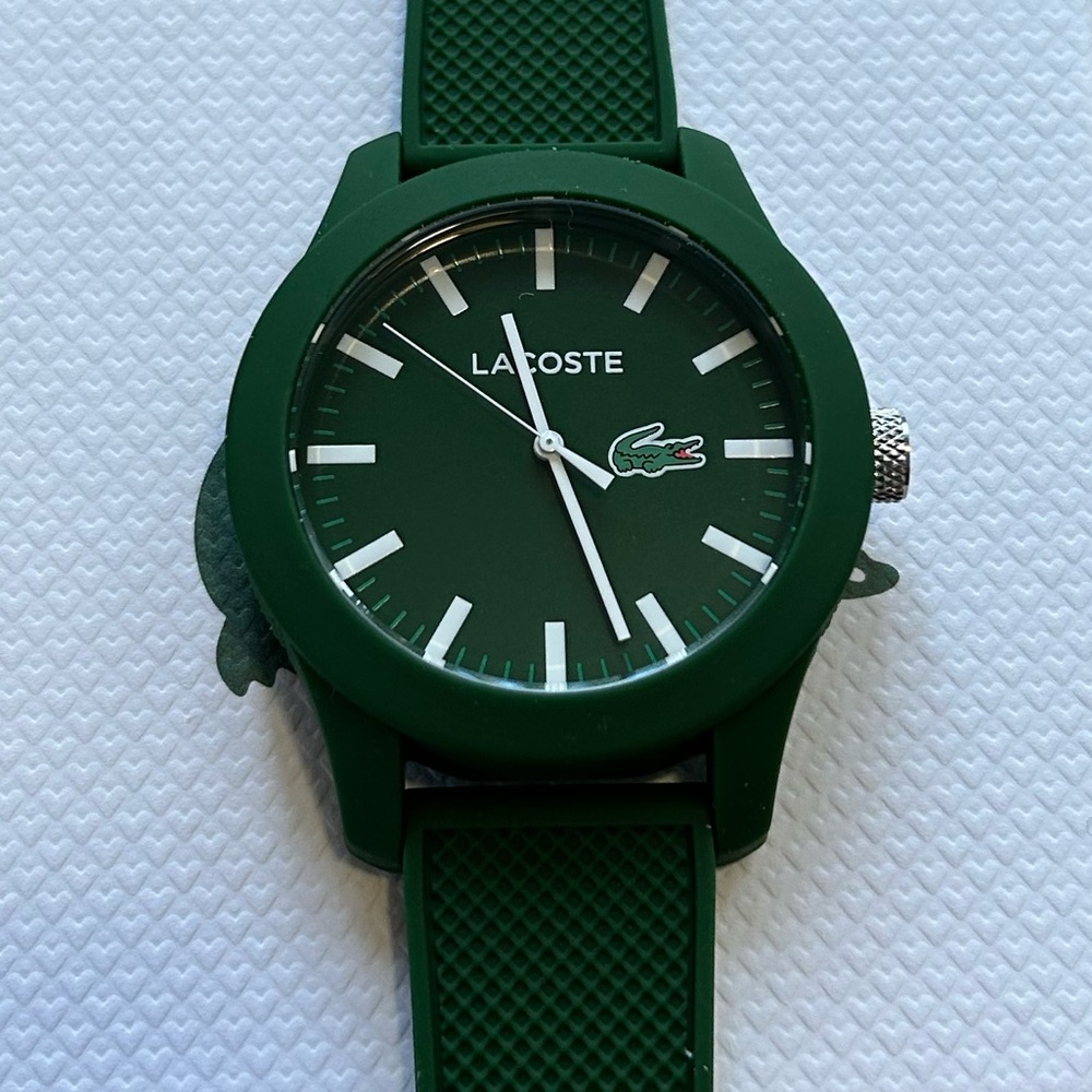 Lacoste Watch 43mm Green Face & Green Silicone Band - Picture 2 of 7